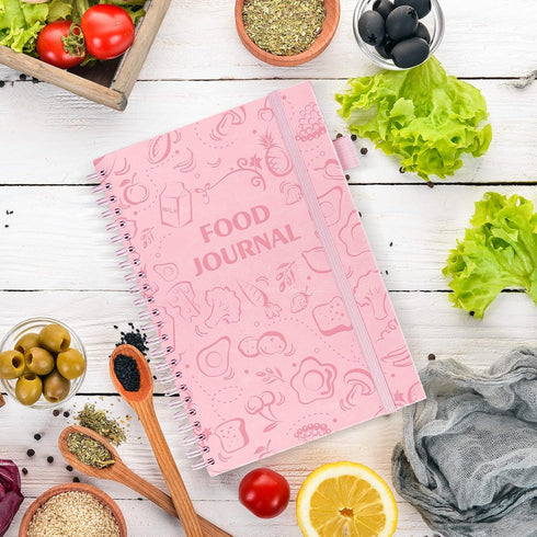 EPEWIZD A5 Counter Food Journal for Women Weight Loss Journal Wellness Meal Planner Size Food Dairy Calories Book