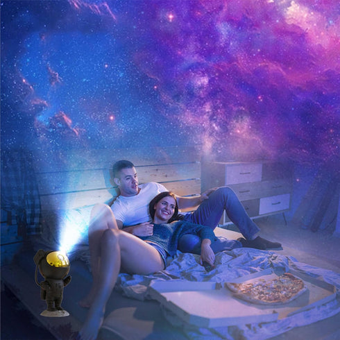 SFOUR Astronaut Galaxy Projector Night LightLights for Bedroom,Kids Room Decor Aesthetic, Adjustable Head Angle,Gift