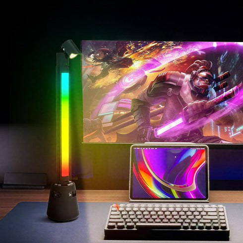 360 Smart LED Light Bars, Music Sync to Rhythm, Rotating Head, Multi-Gradient Effects, High-Fidelity Sound, Perfect