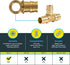 SharkBite 3/4 Inch Brass Expansion Tee for PEX-A Pipe, Plumbing Fittings, UAB370LFA