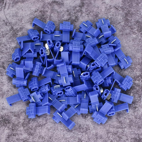 60Pcs Solderless Quick Splice Wire Connectors, 18-14 AWG, Cold Pressed Insulated Electric Wire Splice Connectors