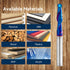 2 PCS Ball Nose Set CNC Router Bits, Carbide Ball Nose End Mill with Nano Blue Coating for Side Milling