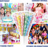 100 Pack Cotton Candy Cones Rainbow Stars - Candy Park Multicolor Paper Cones, For Cotton Candy Machines & Candy Floss