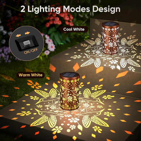 Hummingbird 1 Pack Solar Lanterns Outdoor Waterproof: Mothers Day Gifts for Women Mom Grandma - Decorative Hanging