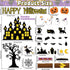 Halloween Bulletin Board Decorations, DIY Photo Crafts Set, Trick or Treat Pumpkin Bat Witch Cutouts