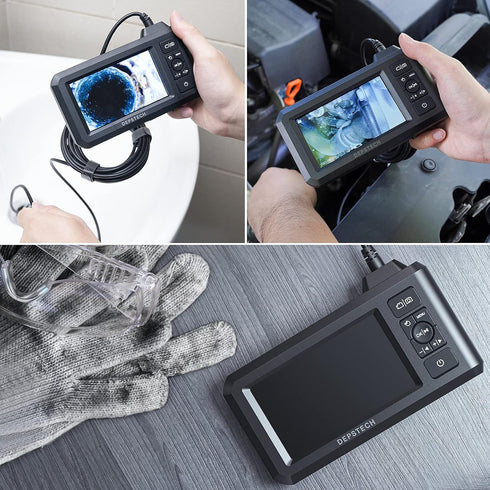 DEPSTECH Industrial Endoscope - 5.5mm 1080P HD Digital Borescope Inspection Camera with 4.3 Inch LCD Screen, IP67