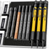 Four Candies 3PCS 1.3mm Mechanical Pencil Set with Case, Metal Heavy Duty Carpenter Pencils with 48 Refill