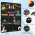 Tenare Colorful Dog Birthday Chalkboard Sign, Reusable Double Sided Milestone Board for Photo Props Party Supplies
