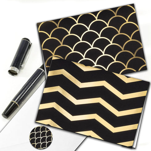 50 4x6 10 Pack, Smart Scribble Blank Cards and Envelopes, Assorted Greeting Cards for All Occasions, Blank Note Cards
