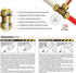 Everflow Supplies Pushlock UPBVF12 1/2 Inch Push X Female Ball Valve, Full Port Design