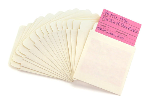 Hygloss Products Manila Library Pockets, Non-Adhesive Pocket Envelopes, 4.5 x 3.5 Inches, 40 Pack