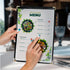 25 8.5'' 11'', Restaurant Menu Covers x Double Stitched Single Pocket Menu Holder with Golden Corners, Clear Viewing