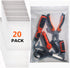 Heavy Duty Zip Bags 5"x8" 8mil Thick 20 Pack - Puncture Resistant Resealable Poly Bags - Great To Store Tools With Sharp Edges, Small Business Packaging Supplies & Home Organisation (5 * 8")