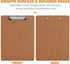 HERKKA 32 Pack Hardboard Clipboards, Low Profile Standard A4 Letter Size, ECO Friendly Office Supplies