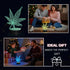 3D 16 16 YuanDian Leaf LED Light Color Changing Table Light Night Light with Remote Control Colors Changing Table Desk