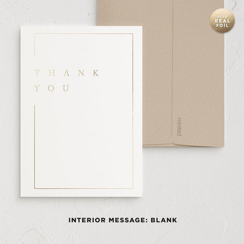 Pack, Set 5, Pack, Minted Elegant Thank You Greeting Cards of Thank You Notes Variety Folded Thank You Cards