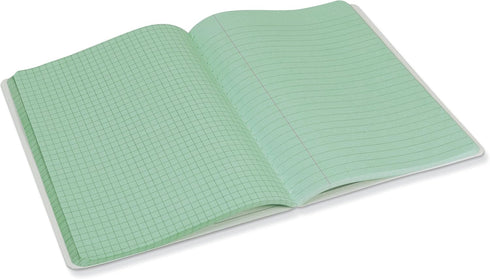 Pacon Green Dual Ruled Composition Book, 1/4" Grid & 3/8" Wide Ruled, 100 Sheets, 9-3/4" x 7-1/2"