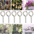 Axe Sickle Silver 1 Inch Screw Eyes, Metal Eye Hooks, Small Eyelet Screws, 100 Pcs