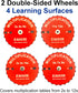 ZAGGIE 1212, Multiplication Learning Spinner Wheel Math Fidget Toy for Kids Up to Fun Hands-On Educational Math Tool
