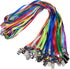 Wisdompro Lanyard with Bulldog Clip, 30 Pack, 17 inch Flat Nylon Neck Lanyard for ID Badges