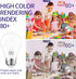 Bulb 5000K A15 Bulb,E26 Bulb, 6W 60W Equivalent,600lm,Non-Dimmable,6 Pack Cotanic Ceiling Fan Light Daylight LED Medium