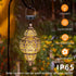 Solar Lanterns,Outdoor Garden Decor Solar Lantern Metal Moroccan Chandelier Gardening Decorative,Outside Hanging Lights
