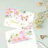 4x6 20-Pack) Gooji Butterfly Pink Floral Thank You Cards with Envelopes (Bulk Matching Peel-and-Seal Envelopes