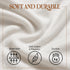 2 Pack 36 84 12 BLISSFORD - Fitted Hospital Bed Sheets with Elastic All Around for a Cotton Rich Soft Knitted Jersey