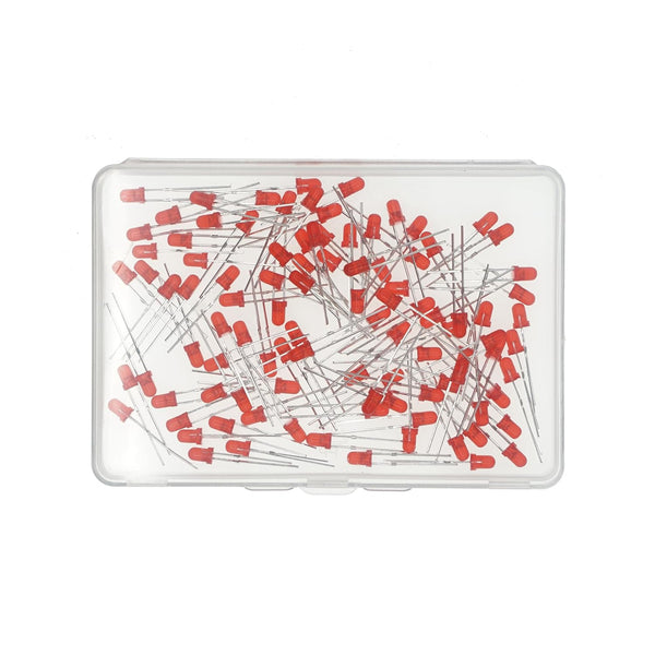 MERICDA 100 Pcs 3MM Red LED Diode Lights - DC 2V-3V 20mA Emitting
