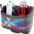 PU Leather 360 Degree Spinning Remote Control Holder, Desk Organizer for Media, Mail, Phone, and Pen Storage (Pansy)