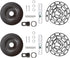 Aspen Creative 21515-12, 3 4-3/4" 1" 2 Pack Transitional Chandelier & Light Fixture Canopy Kit w/Collar Loop & Ft.