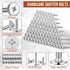 Blulu 100Pcs 1/4"-20 304 Doors(1/4"-20 2) Hurricane Shutter Bolts, Sidewalk Screws Bolts Truss Head Shutter Screws
