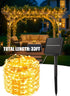 4 Packs 132Ft 400 Minetom Solar String Lights, Total LED Solar Fairy Lights, Waterproof Solar Lights for Outside Patio
