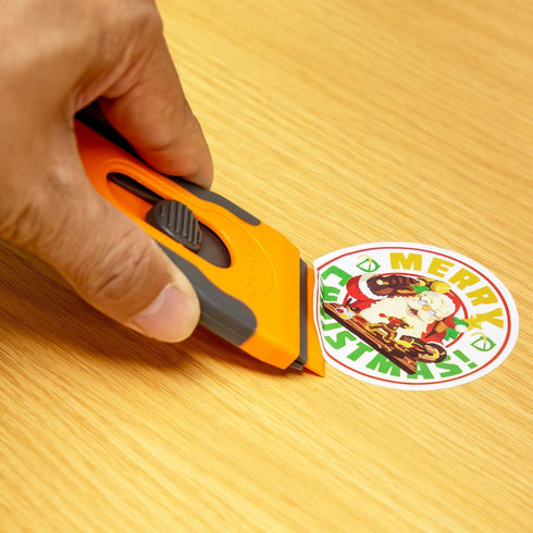 Plastic Razor Blade Scraper with 15 Extra 1.5" Blades, Cleaning Tool for Stickers, Labels, Paint