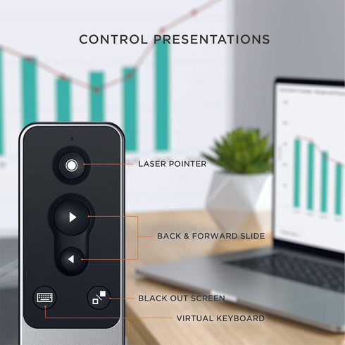 Satechi R1 Bluetooth Presentation Remote - Wireless Presenter for PowerPoint & Keynote, Compatible with M2/M1 Devices