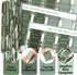 JarThenaAMCS 75Pcs Laminated Bible Tabs Greenery Index Tabs Green Leaves Large Print Neutral Blank Tab for Bible