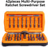 42 1 Set, Set ANVANNA in Magnetic Screwdriver, Screwdriver Multi Bit Ratcheting Screwdriver with Storage Case Repair