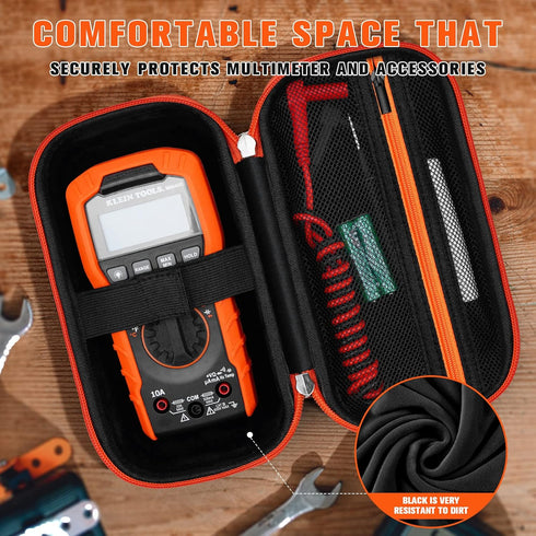 Hard Case Compatible with Klein Tools MM400/MM300/MM200/ET140/MM720 Digital Multimeter (Only Case), 1 Pack by kingsung