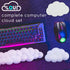 Cloud Wrist Rest for Keyboard, Ergonomic Memory Foam Arm Rest with Non-Slip Base for Typing Pain Relief