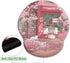 Cat Ergonomic Mouse Pad with Wrist Rest, Pink Cherry Blossom Design, Non-Slip Pain Relief Base, Cute Office Decor