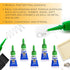 BAZIC Super Glue Gel 0.5g, Clear No Run Fast Dry Mini Tube Adhesive for Office & Home Improvement (5/Pack), 2-Pack