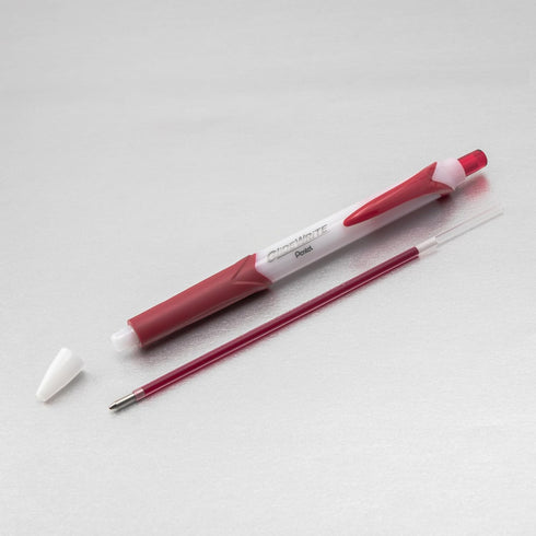 Pentel GlideWrite Ballpoint Pen with TechniFlo Ink, 1.0mm Medium Line, Assorted Ink, Pack of 6