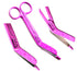 Cynamed-1Ea Nursing Lister Bandage Scissors -Pink Dew Drops Pattern Color, German Stainless