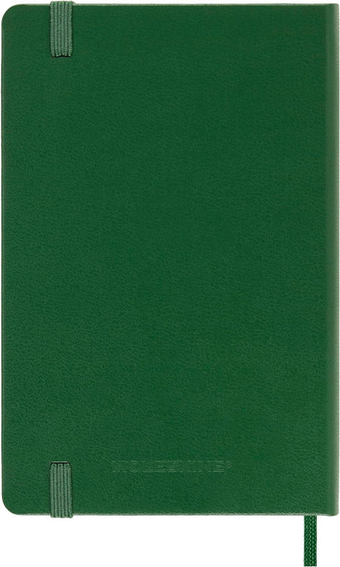 Moleskine Pocket Notebook, Plain, Myrtle Green, Hard Cover (3.5 x 5.5)