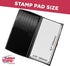 Large Premium Dry (No Ink) Stamp Pad - 3" by 6" Quality Felt Pad
