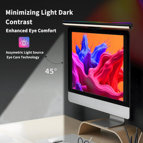 17" 15 3 Dimming, Hive Vibes Monitor Light Bar with Colors RGB Backlight, Wireless Remote and App Control, Colors