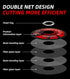 Grinding Wheels 4-1/2'' x 1/4'' x 7/8'', Aggressive Grinding Discs for Angle Grinders - 10 Pack