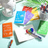 Fulmoon 30 Sets Mini Colorful Inspirational Notebooks and 6 in 1 Multicolor Retractable Ballpoint Pens for Students