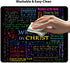 Custom Inspirational Quote Gaming Mouse Pad, Christian Bible Verse Scripture Quotes Colorful Design Art