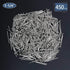 450pcs Hardware Nails, 1-1/4‘’ × 16 Ga Nickel Plated Hanging Nails, Flat Head Nails, Hanging Picture Nails, Wood Nails, Roofing Nails, wall nails (1-1/4 in)